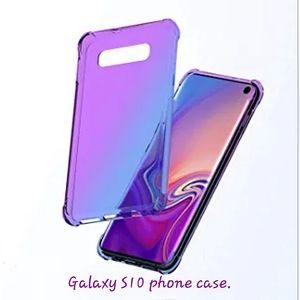 Galaxy S10 purple & blue shockproof bumper protective gel case brand new.$Firm.